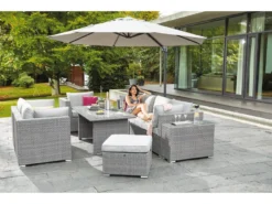 Budget 🤩 Jardini Loungefauteuil Rügen - 102/75/84 cm in grau 💯 -GARTENMÖBEL Verkäufe 6545247 0576260 23773030
