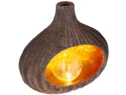 Bestpreis ⌛ Solarleuchte Korb - 28/25/15 cm in braun 🔔