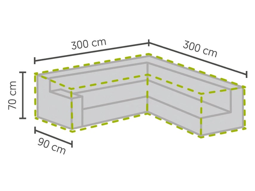 Bestes Angebot ⌛ Winza Schutzhülle für Loungemöbel - 300/90/70/300/90 cm in grau 💯 7 Bestes Angebot ⌛ Winza Schutzhülle für Loungemöbel - 300/90/70/300/90 cm in grau 💯 – Bild 5