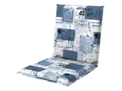 Bester Verkauf 🎁 Doppler Niederlehnerkissen Match - 48/6/100 cm in blau 👏