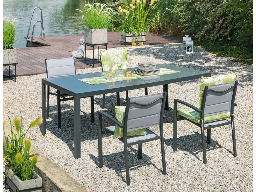 Coupon 🎁 Gartentisch Kamira - 100/75/201 cm in grau 🔥 4 Coupon 🎁 Gartentisch Kamira - 100/75/201 cm in grau 🔥 – Bild 2