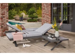 Bestpreis 🧨 Jardini Loungetischset Rieke 2-tlg. - 72/43/72 cm in grau 🎉 -GARTENMÖBEL Verkäufe 6627763 0583040 1 23773402