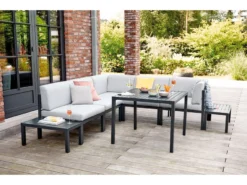 Auslauf 💯 Jardini Speiseloungetisch Bali - 87/68/160 cm in dunkelgrau 🔥 -GARTENMÖBEL Verkäufe 6627782 0583056 4 24241367