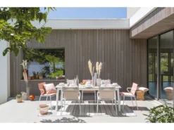 Am billigsten ✨ Lafuma Gartentisch Ancone - 220/76/104 cm in weiß ⌛ -GARTENMÖBEL Verkäufe 6631316 0584410 4 24008395