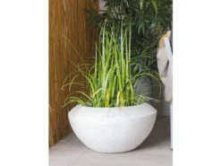 Brandneu ❤️ Jardini Blumentopf Crack Cim - 18/37 cm in weiß 🧨 -GARTENMÖBEL Verkäufe 6645692 0587280 20397544