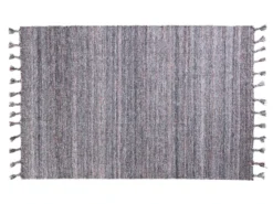 Bestpreis ✨ Tischteppich Kelim Plain - 120x180 cm in grau 😀