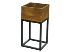 Angebote 😍 Jardini Bllumensäule Thorsten - 17/34/17 cm in braun 🔔