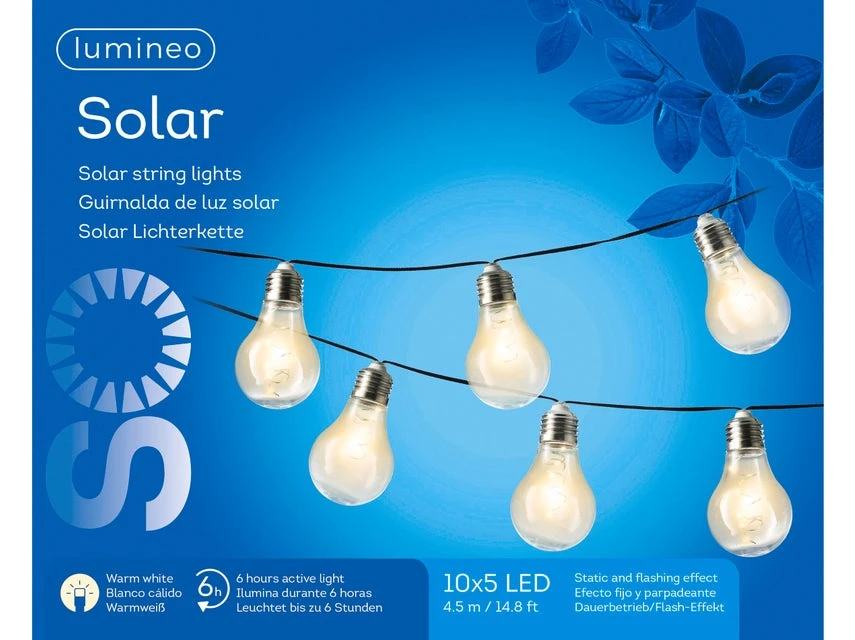 Billig 🥰 Jardini Solar-Lichterkette Glühbirne - 450 cm in mehrfarbig 🤩 7 Billig 🥰 Jardini Solar-Lichterkette Glühbirne - 450 cm in mehrfarbig 🤩 – Bild 5