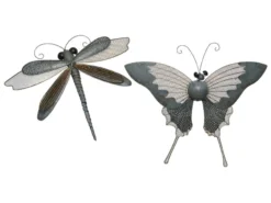 Schlussverkauf 😉 Jardini Wandhänger Insekt - 28/49/5 cm in grau 🔔 -GARTENMÖBEL Verkäufe 6746773 0603022 24296263