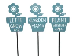 Rabatt ❤️ Jardini Beetstecker Blumentopf - 19,5/107/1,5 cm in blau 👍