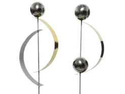 Neu 💯 Jardini Beetstecker mit Kugeln - 15/110/10 cm in silberfarben 🔥