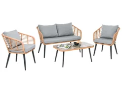 Aktion 🔥 Jardini Loungegarnitur Fermo 4-teilig in beige ❤️