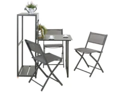 Bester Verkauf 🎁 Jardini Balkonmöbel-Set Modena 4-teilig in grau 😀 -GARTENMÖBEL Verkäufe 6748056 0603331 1 24606959