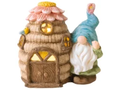 Bester Verkauf 👏 Jardini Dekofigur Zwerg mit Haus - 32/30,5/23 cm in mehrfarbig 🛒
