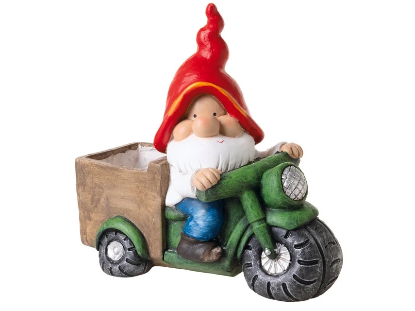 Billig 🧨 Jardini Dekofigur Zwerg auf Traktor/Roller in mehrfarbig 🔥 3 Billig 🧨 Jardini Dekofigur Zwerg auf Traktor/Roller in mehrfarbig 🔥