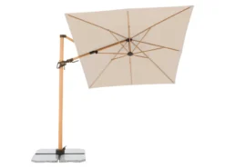 Angebote 😉 Doppler Sonnenschirm Alu Wood AX Ultra - 220/300 cm in braun 🔥 -GARTENMÖBEL Verkäufe 6776410 0609967 3 24757348