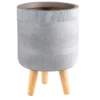 Großhandel 👍 Jardini Blumentopf Sabine - 25/24,5 cm in grau 😍 -GARTENMÖBEL Verkäufe 6781343 0611517 2 24669361 1