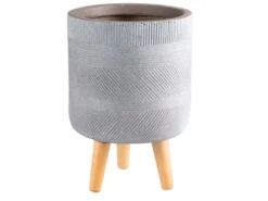 Großhandel 👍 Jardini Blumentopf Sabine - 25/24,5 cm in grau 😍