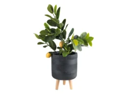 Aktion 🧨 Jardini Blumentopf Sabine - 25/24,5 cm in dunkelgrau 🛒 -GARTENMÖBEL Verkäufe 6781344 0611519 1 24669379