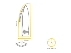Blitzangebot 😍 Winza Schutzhülle für Sonnenschirme - 60/260 cm in grau ✔️ -GARTENMÖBEL Verkäufe 6782153 0611950 19 24766092