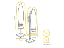 Bestpreis 🥰 Winza Schutzhülle für Sonnenschirme - 70/275 cm in grau 🎁 -GARTENMÖBEL Verkäufe 6782187 0611952 16 24766125