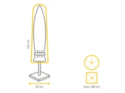 Rabatt ⌛ Winza Schutzhülle für Sonnenschirme - 30/165 cm in grau 😉 -GARTENMÖBEL Verkäufe 6782209 0611953 21 24766141