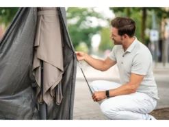 Schlussverkauf 😀 Winza Schutzhülle für Sonnenschirme - 70/295 cm in grau 😀 -GARTENMÖBEL Verkäufe 6782219 0611954 11 24766159