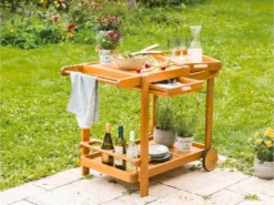 Bestes Angebot ⭐ Jardini Servierwagen Costa Rica - 100/80/60 cm in braun 💯 -GARTENMÖBEL Verkäufe 6783090 0612033 2 24607147