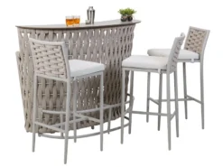 Aktion 🎉 Jardini Barsessel Bretagne - 45/103/57 cm in hellgrau ✔️ -GARTENMÖBEL Verkäufe 6783338 0612121 2 24566492