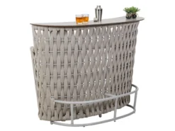 Bestes Angebot 🎁 Jardini Bar Bretagne - 152/109/70 cm in grau 🤩 -GARTENMÖBEL Verkäufe 6783347 0612129 3 24566509