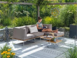 Großhandel ⭐ Jardini Loungegarnitur Normandie 6-teilig in silberfarben 🎁 -GARTENMÖBEL Verkäufe 6783939 0612325 2 24607345 1