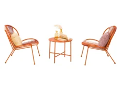 Neu 🎁 Jardini Balkonmöbel-Set Picardie 3-teilig in rot ⭐ -GARTENMÖBEL Verkäufe 6784437 0612477 6 24602874