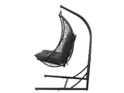 Bestpreis 🥰 Jardini Hängesessel Evora - 110/179/120 cm in schwarz ⭐ -GARTENMÖBEL Verkäufe 6784470 0612497 3 24603533