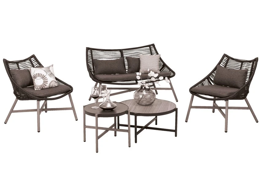 Budget 👍 Jardini Loungegarnitur Taviano 5-teilig in schwarz 🔔 6 Budget 👍 Jardini Loungegarnitur Taviano 5-teilig in schwarz 🔔 – Bild 4