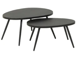 Brandneu 🥰 Jardini Loungetisch-Set Artemis 2 teilig in schwarz 😉