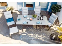 Besorgen ✔️ Jardini Gartentisch Bondino - 90/74/160-210 cm in grau 👍