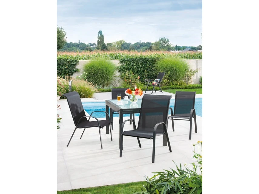 Besorgen 🌟 Jardini Stapelstuhl Vargas - 55/91/73 cm in schwarz ✨ 6 Besorgen 🌟 Jardini Stapelstuhl Vargas - 55/91/73 cm in schwarz ✨ – Bild 4