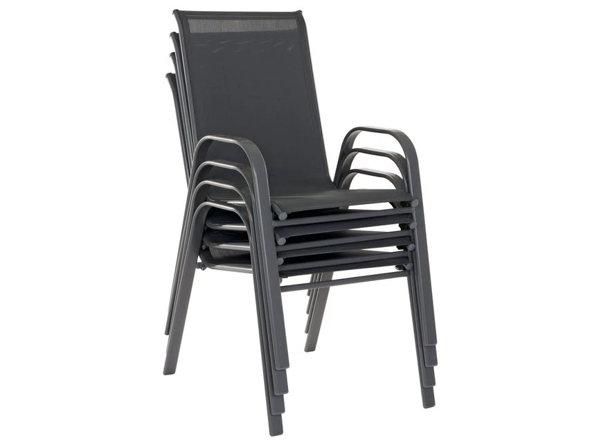Besorgen 🌟 Jardini Stapelstuhl Vargas - 55/91/73 cm in schwarz ✨ 4 Besorgen 🌟 Jardini Stapelstuhl Vargas - 55/91/73 cm in schwarz ✨ – Bild 2