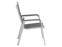 Rabatt 🤩 Kettler Stapelstuhl Basic Plus - 61/104/71 cm in silberfarben ✔️ -GARTENMÖBEL Verkäufe 6789053 0613793 3 24605927