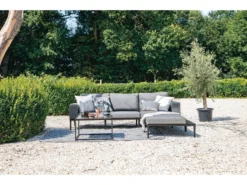 Bester Verkauf 😍 Schöner Wohnen Gartenhocker Curacao Sunbrella - 88/39/88 cm in grau 😀 -GARTENMÖBEL Verkäufe 6790772 0614565 2 24764260