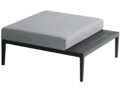 Bester Verkauf 😍 Schöner Wohnen Gartenhocker Curacao Sunbrella - 88/39/88 cm in grau 😀