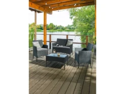 Besorgen 🧨 Jardini Loungegarnitur Dublin 4-teilig in schwarz 😀 -GARTENMÖBEL Verkäufe 6791106 0614660 3 24660773