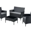 Besorgen 🧨 Jardini Loungegarnitur Dublin 4-teilig in schwarz 😀 -GARTENMÖBEL Verkäufe 6791108 0614660 5 24660773