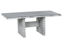 Bestes Angebot 🔔 Jardini Gartentisch London - 90/74/192 cm in grau ❤️