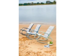 Neu 😀 Jardini Gartenschaukelstuhl Louisville - 61/90/100 cm in blau 😉 -GARTENMÖBEL Verkäufe 6791939 0615164 3 24603202