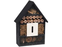 Bester Verkauf 🎉 Jardini Insektenhotel - 22/30/9 cm in schwarz 🔔
