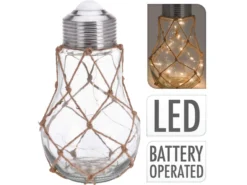 Großhandel 🧨 Jardini Glühbirne mit Lichterkette - 31.5/19 cm in mehrfarbig 🌟