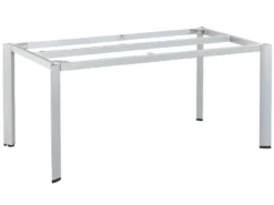 Rabatt 🎁 Gartentischgestell Edge - 95/72,7/160 cm in silberfarben 🥰
