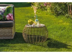 Am billigsten 🌟 Jardini Loungetisch Kronos - 37,5/55 cm in braun 💯