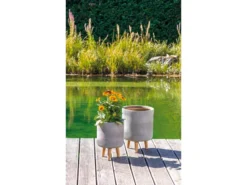 Brandneu 😍 Jardini Blumentopf Sabine - 31/30 cm in grau 👍 -GARTENMÖBEL Verkäufe 6793231 0615691 24669353